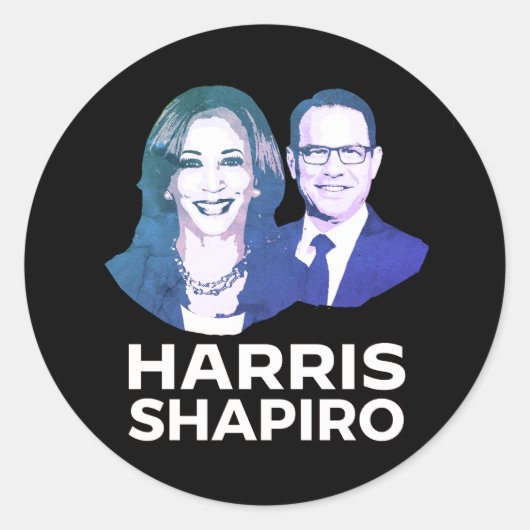 STICKER ROND HARRIS SHAPIRO (Devant)