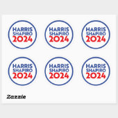 STICKER ROND HARRIS SHAPIRO 2024 (Feuille)