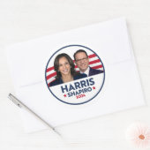 STICKER ROND HARRIS SHAPIRO 2024 (Enveloppe)