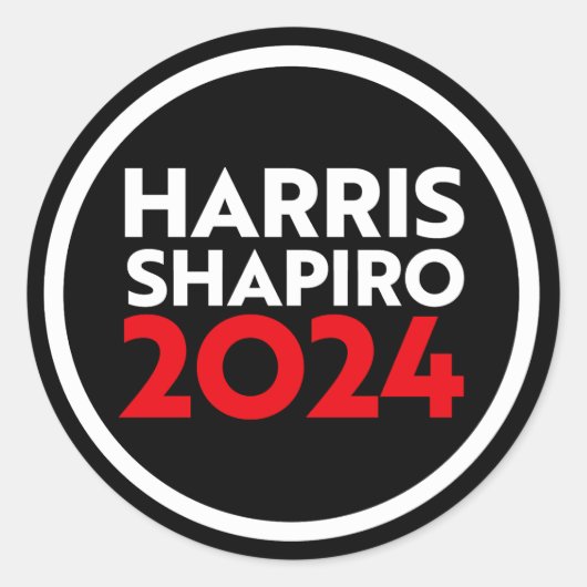 STICKER ROND HARRIS SHAPIRO 2024 (Devant)