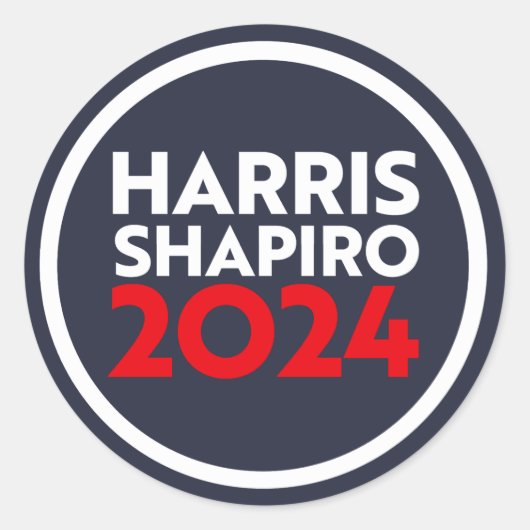 STICKER ROND HARRIS SHAPIRO 2024 (Devant)