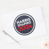 STICKER ROND HARRIS SHAPIRO 2024 (Enveloppe)