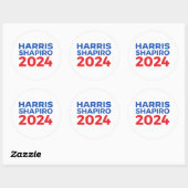 STICKER ROND HARRIS SHAPIRO 2024 (Feuille)