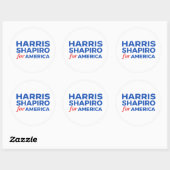 STICKER ROND HARRIS SHAPIRO POUR L'AMÉRIQUE (Feuille)