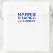 STICKER ROND HARRIS SHAPIRO POUR L'AMÉRIQUE (Sac)