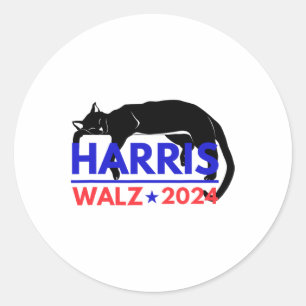 Sticker Rond Harris Tim Waltz Harris Waltz Harris Waltz 2024 Ha