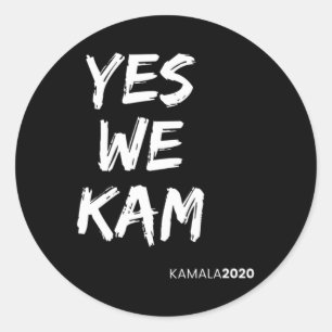 Sticker Rond Harris Vice-Président 2020 Oui Nous Kam Oui Nous P