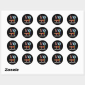 Sticker Rond Harris Votez Comme Ruth Vous A Envoyé (Feuille)