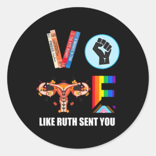 Sticker Rond Harris Votez Comme Ruth Vous A Envoyé