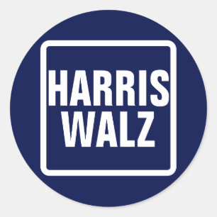 Sticker Rond Harris-Walz