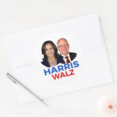 Sticker Rond Harris Walz 2024 (Enveloppe)