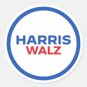 Sticker Rond Harris Walz 2024