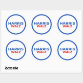 Sticker Rond Harris Walz 2024 (Feuille)