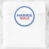 Sticker Rond Harris Walz 2024 (Sac)