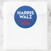 Sticker Rond Harris Walz 2024 (Sac)