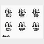 Sticker Rond Harris Walz 2024 (Feuille)