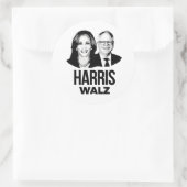 Sticker Rond Harris Walz 2024 (Sac)