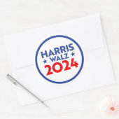 Sticker Rond Harris Walz 2024 (Enveloppe)