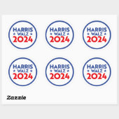 Sticker Rond Harris Walz 2024 (Feuille)