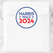 Sticker Rond Harris Walz 2024 (Sac)