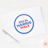 Sticker Rond Harris Walz 2024 (Enveloppe)