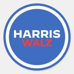 Sticker Rond Harris Walz 2024
