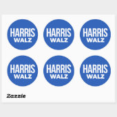 Sticker Rond Harris Walz 2024 (Feuille)