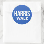 Sticker Rond Harris Walz 2024 (Sac)