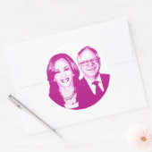 Sticker Rond Harris Walz 2024 (Enveloppe)