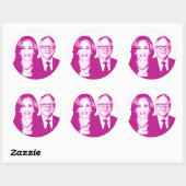Sticker Rond Harris Walz 2024 (Feuille)
