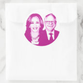 Sticker Rond Harris Walz 2024 (Sac)