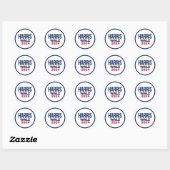 STICKER ROND HARRIS WALZ 2024 (Feuille)