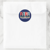 Sticker Rond Harris Walz 2024 Évidemment (Sac)