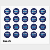 Sticker Rond Harris Walz 2024 Évidemment (Feuille)