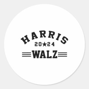 Sticker Rond Harris Walz 2024 Harris Waltz Président démocrate