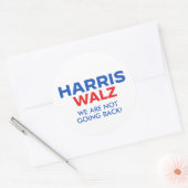 Sticker Rond Harris Walz 2024 - Nous ne reviendrons pas (Enveloppe)