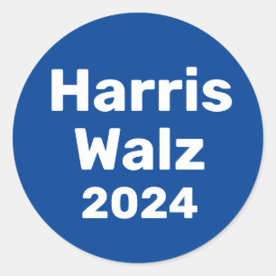 Sticker Rond Harris / Walz Campagne présidentielle 2024