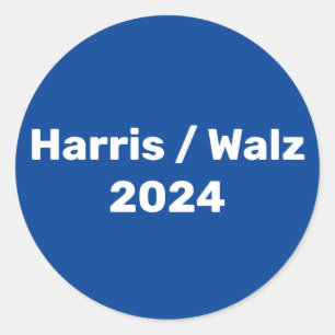 Sticker Rond Harris / Walz Campagne présidentielle 2024