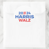 Sticker Rond Harris Walz en 2024 (Sac)