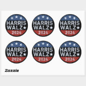 Sticker Rond Harris Walz Waltz (Feuille)