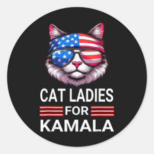 Sticker Rond Harris Wheimer 2024 Funny Cat Election Kamala Harr