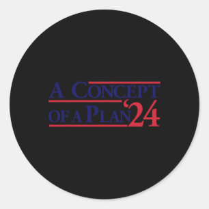 Sticker Rond Harris Wheimer Un Concept De Plan Drôle Anti Trum