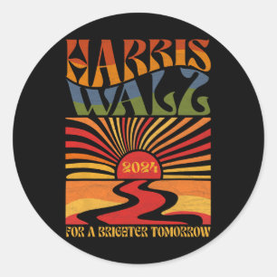 Sticker Rond Harriswaltz 2024 Pour Un Demain Plus Brighton Boho