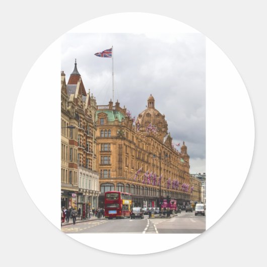 Sticker Rond Harrods de Knightsbridge (Devant)