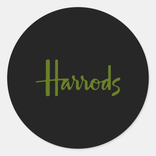 Sticker Rond Harrods Knightsbridge London (Devant)