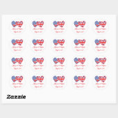 Sticker Rond Harry et Meghan (Feuille)
