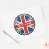 Sticker Rond Harry et Meghan Mariage royal (Enveloppe)