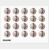 Sticker Rond Harry Houdini (c.1899) (Feuille)