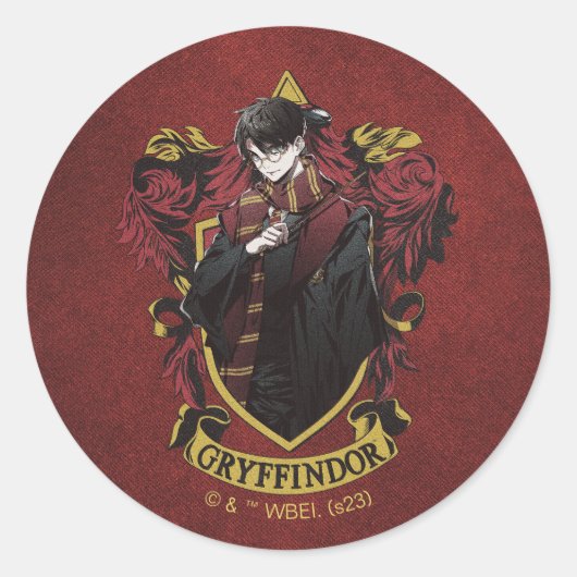 Sticker Rond HARRY POTTER™ | Anime HARRY POTTER™ Crest (Devant)