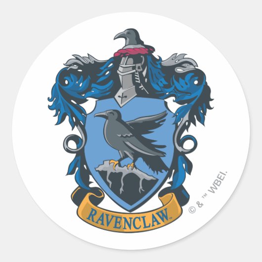 Sticker Rond Harry Potter| Armoiries de Ravenclaw (Devant)